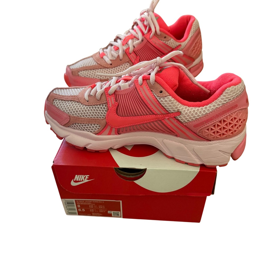 Nike Zoom Vomero 5 Womens Size‎ 8 Pink Foam Hot Punch Sneakers Running Barbie